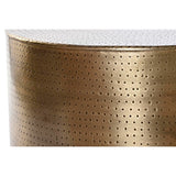 Mesa de Centro DKD Home Decor Dourado Metal 80 x 80 x 45 cm
