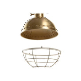 Candeeiro de teto DKD Home Decor Dourado 50 W (43 x 43 x 61 cm)