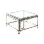 Guarda-Joias DKD Home Decor Cristal Metal 16 x 16 x 10 cm Prateado Transparente