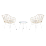 Conjunto de mesa com 2 cadeiras DKD Home Decor 56 x 57,5 x 82 cm