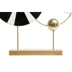 Figura Decorativa DKD Home Decor Preto Dourado Metal Moderno (62 x 9 x 61,6 cm)