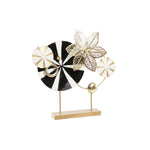 Figura Decorativa DKD Home Decor Preto Dourado Metal Moderno (62 x 9 x 61,6 cm)