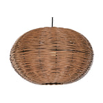 Candeeiro de teto DKD Home Decor 48 x 48 x 31 cm Castanho Rotim 50 W