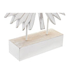 Figura Decorativa DKD Home Decor 36 x 7 x 46 cm Branco Tropical Folha de planta