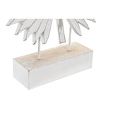 Figura Decorativa DKD Home Decor 36 x 7 x 46 cm Branco Tropical Folha de planta