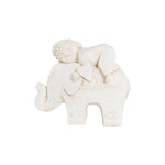 Figura Decorativa DKD Home Decor Branco Elefante Oriental 44 x 22 x 40 cm