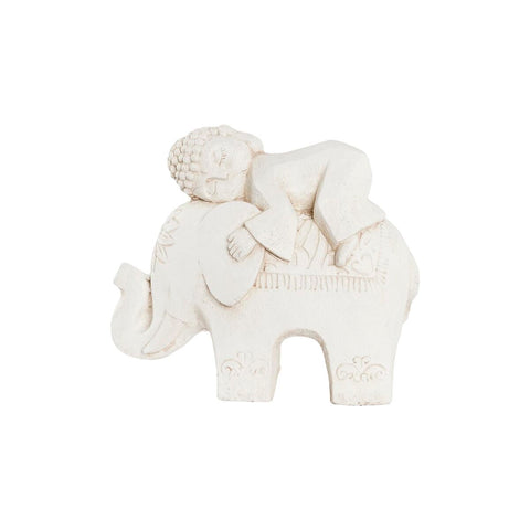 Figura Decorativa DKD Home Decor Branco Elefante Oriental 44 x 22 x 40 cm