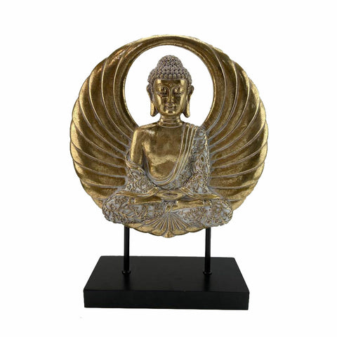 Figura Decorativa DKD Home Decor 25 x 8 x 33 cm Preto Dourado Buda Oriental