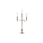 Candelabro DKD Home Decor 30 x 12 x 46 cm Prateado Alumínio Cromado