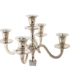 Candelabro DKD Home Decor Prateado Alumínio Acrílico 26 x 26 x 36 cm