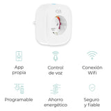 Tomada Inteligente KSIX Smart Energy Slim WIFI 250V Branco