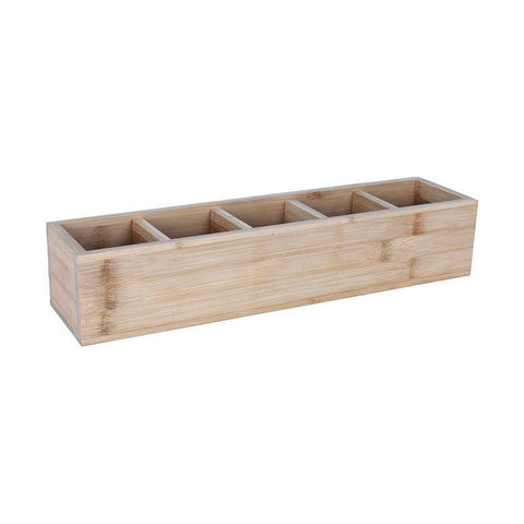 Caixa de Armazenagem Inde Bambu 39 x 10 x 8 cm