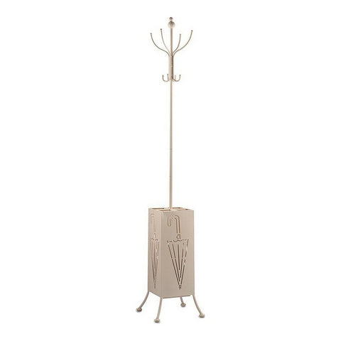 Bengaleiro Suporte de guarda-chuva Metal Creme (34 x 188 x 34 cm)