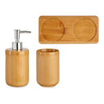 Conjunto de Banho Cerâmica Bambu Camel (3 pcs)