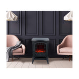 Chaminé Elétrica Decorativa de Parede Classic Fire Torino Preto 2000 W