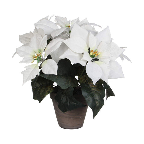 Planta Decorativa Branco PVC (27 X 35 CM)