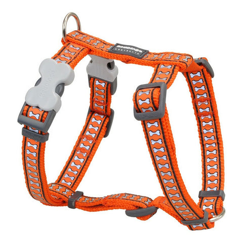 Arnês para Cães Red Dingo Osso Refletor 46-76 cm Laranja