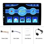 Auto-rádio 1 DIN com Bluetooth 9 polegadas HD touchscreen USB FM para Android/iOS + MIC