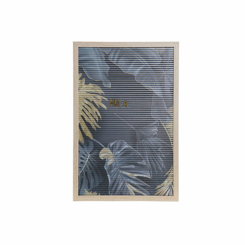 Decoração de Parede DKD Home Decor 30 x 1,5 x 45 cm Natural Cinzento Tropical (2 Unidades)