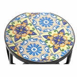 Jogo de 3 mesas DKD Home Decor Cerâmica Multicolor Forja (3 pcs) (30 x 30 x 60 cm)