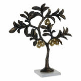 Figura Decorativa DKD Home Decor Árvore Dourado Cobre Resina Mármore Limoeiro (37 x 12 x 40,5 cm)
