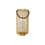 Lantaarn DKD Home Decor Cristal Dourado Corda Alumínio (25,5 x 25,5 x 57 cm)