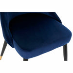 Cadeira de Sala de Jantar DKD Home Decor 52,5 x 57 x 85,5 cm Azul