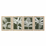 Pintura DKD Home Decor Palmeiras 50 x 2 x 70 cm Tropical (4 Peças)