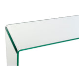 Mesa de apoio DKD Home Decor 100 x 28 x 75 cm Cristal Transparente Plástico