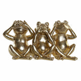 Figura Decorativa DKD Home Decor 30 x 10,7 x 16 cm Dourado Resina Rã