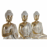 Figura Decorativa DKD Home Decor 14,5 x 8,5 x 18 cm Dourado Buda Oriental Decapé (3 Peças)