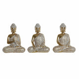 Figura Decorativa DKD Home Decor 14,5 x 8,5 x 18 cm Dourado Buda Oriental Decapé (3 Peças)