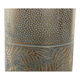 Vaso DKD Home Decor Acabamento envelhecido Metal Duas cores Tropical Folha de planta (23 x 23 x 72 cm)