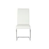 Cadeira de Sala de Jantar DKD Home Decor 41 x 48 x 97 cm Prateado Branco