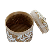 Conjunto de Cestas DKD Home Decor Bambu (18 x 18 x 20 cm)