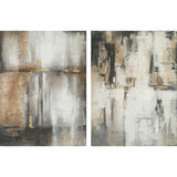 Pintura DKD Home Decor 90 x 2,4 x 120 cm Abstrato Moderno (2 Unidades)