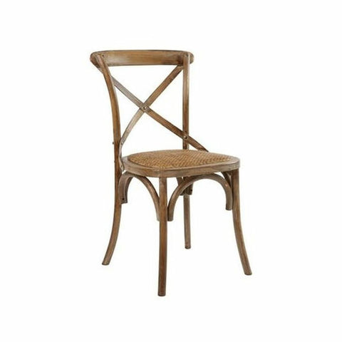 Cadeira DKD Home Decor Madeira Rotim (57 x 57 x 95 cm)
