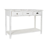 Consola DKD Home Decor 114 x 39 x 80 cm Madeira Branco