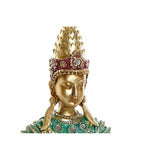 Figura Decorativa DKD Home Decor 13 x 7 x 27 cm Dourado Buda Multicolor Oriental