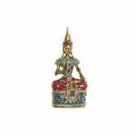 Figura Decorativa DKD Home Decor 13 x 7 x 27 cm Dourado Buda Multicolor Oriental