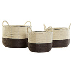 Conjunto de Cestas DKD Home Decor Corda (36 x 34 x 30 cm)