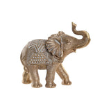 Figura Decorativa DKD Home Decor 21 x 8,5 x 18,5 cm Elefante Dourado Colonial