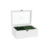Guarda-Joias DKD Home Decor Cristal Branco Verde Madeira MDF 22 x 16 x 10 cm