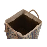 Cabaz DKD Home Decor Madeira 31 x 31 x 45 cm Jute Boho (2 Unidades)