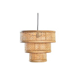 Candeeiro de teto DKD Home Decor Castanho Bambu 50 W 40 x 40 x 34 cm