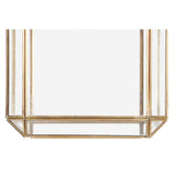 Candeeiro de teto DKD Home Decor Cristal Dourado Transparente Latão 50 W (25 x 25 x 25	 cm)