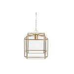 Candeeiro de teto DKD Home Decor Cristal Dourado Transparente Latão 50 W (25 x 25 x 25	 cm)