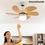 Ventilador de Teto com Luz InnovaGoods Ø 75 cm 55W Luminária (Recondicionado D)