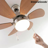 Ventilador de Teto com Luz InnovaGoods Ø 75 cm 55W Luminária (Recondicionado D)