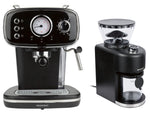 Máquina de café expresso SILVERCREST SEMS 1100 B2 + moedor de café cônico SKKM 200 A1